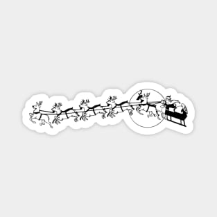 Santa Claus and Reindeers Magnet