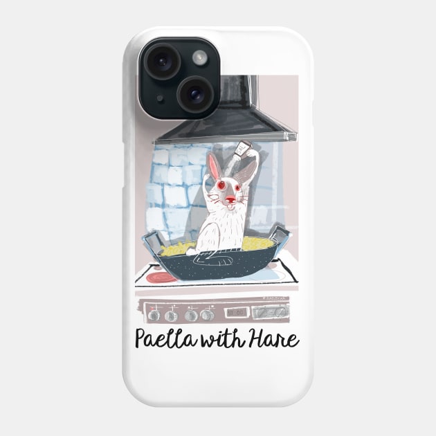 Paella with Hare Phone Case by belettelepink