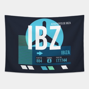 Ibiza (IBZ) Airport // Sunset Baggage Tag Tapestry