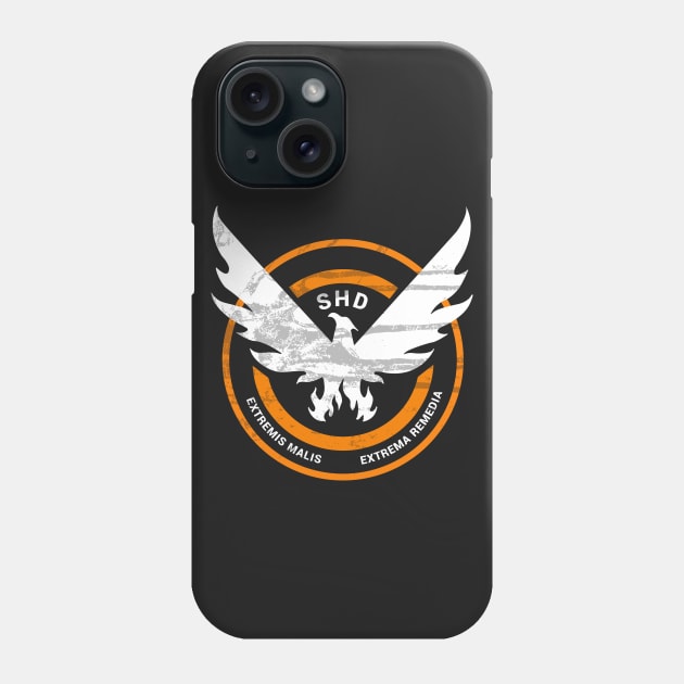 The Division SHD Grunge Logo 1 Phone Case by wyckedguitarist