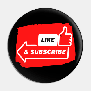 Social Media Like & Subscribe Video Content Pin