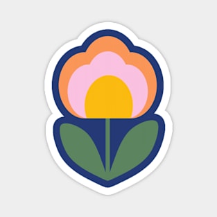 Scandi Folk Flower Magnet