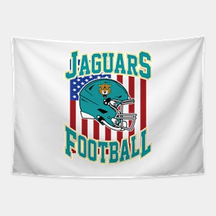 Retro Jaguars Football Tapestry