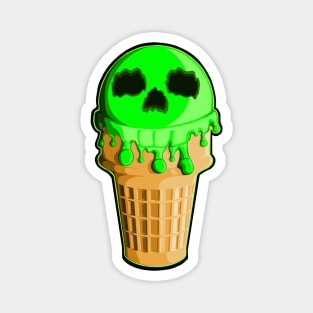 Ice Cream Skull Magnet