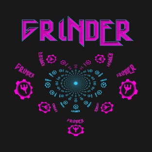 Grinder Heart Design T Shirt T-Shirt