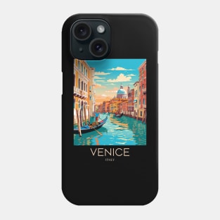 A Pop Art Travel Print of Venice - Italy Phone Case