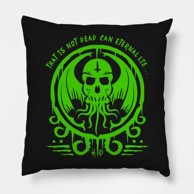 CTHULHU - LOVECRAFT AND CTHULHU Pillow by ShirtFace