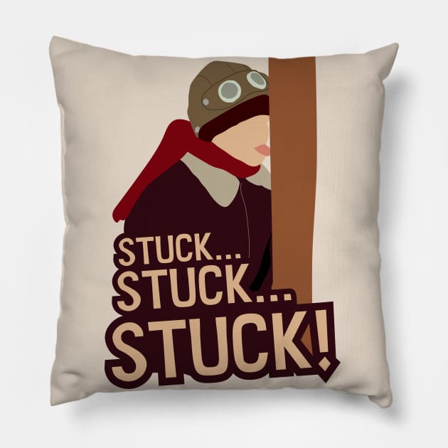 Flick's Tongue Gets Stuck Pillow by SLAG_Creative