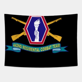 442nd Infantry Regimental Combat Team w Br - SSI - Ribbon X 300 Tapestry