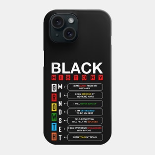 Black History Growth Mindset Phone Case