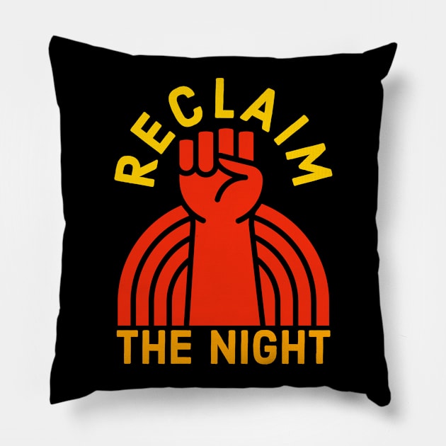 Reclaim The Night Pillow by Suzhi Q