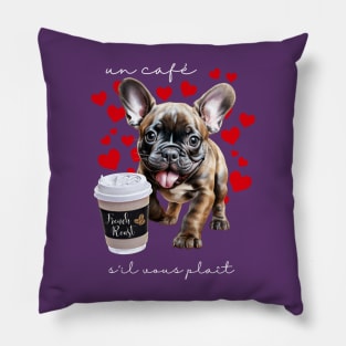 Un Cafe s'il vous plait Pillow