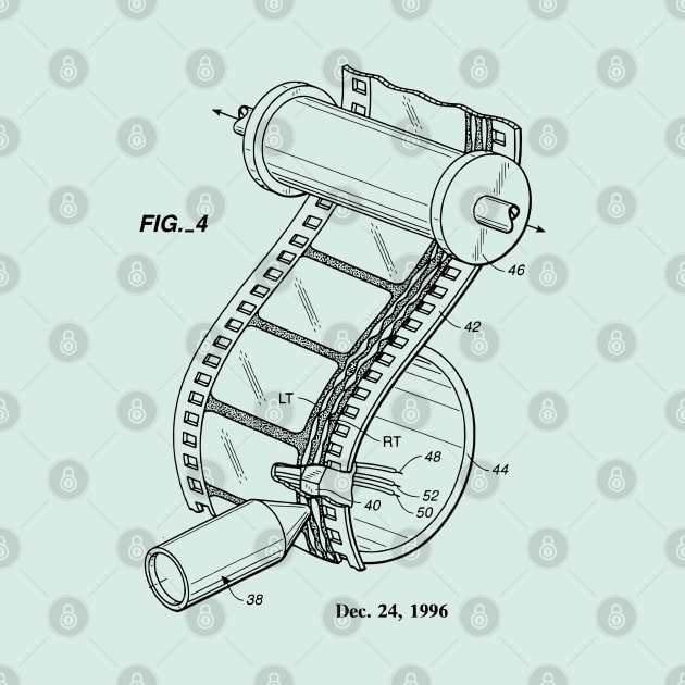 Film Editor Gift Patent Image 1996 by MadebyDesign