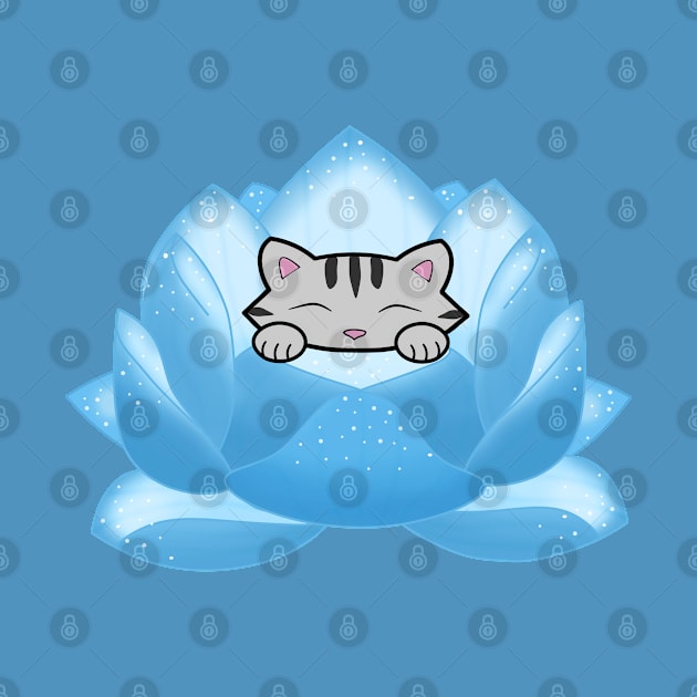 Blue Lotus Flower by Purrfect