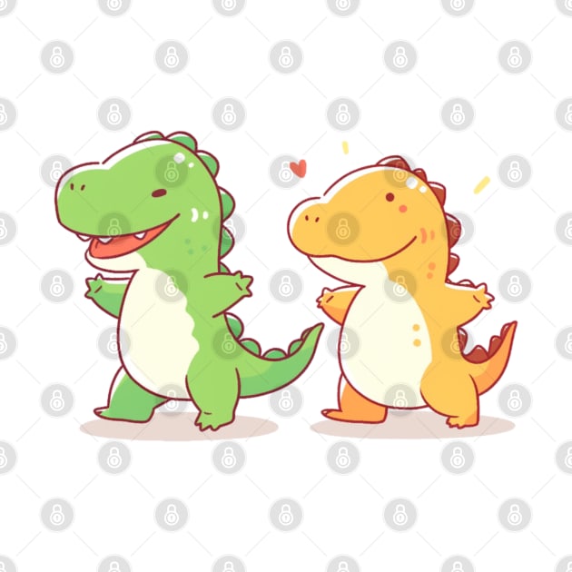 Two cute and adorable dinos by Jaragua Gecko