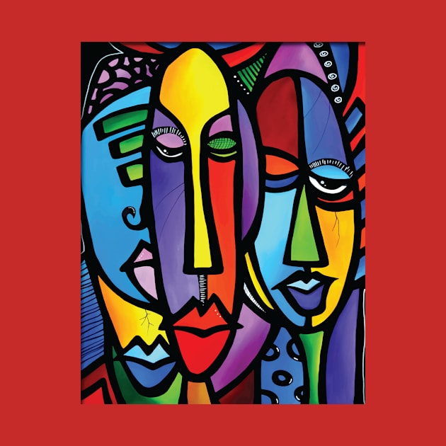 Abstract Face Colorful by swallo wanvil