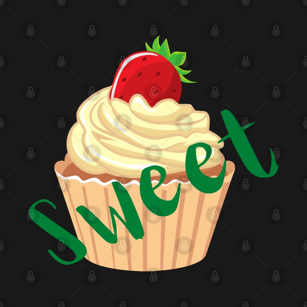 Cupcake and Strawberry by Nhyira