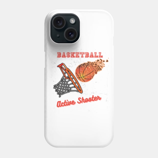 Active Shooter Basketball Phone Case by malbajshop