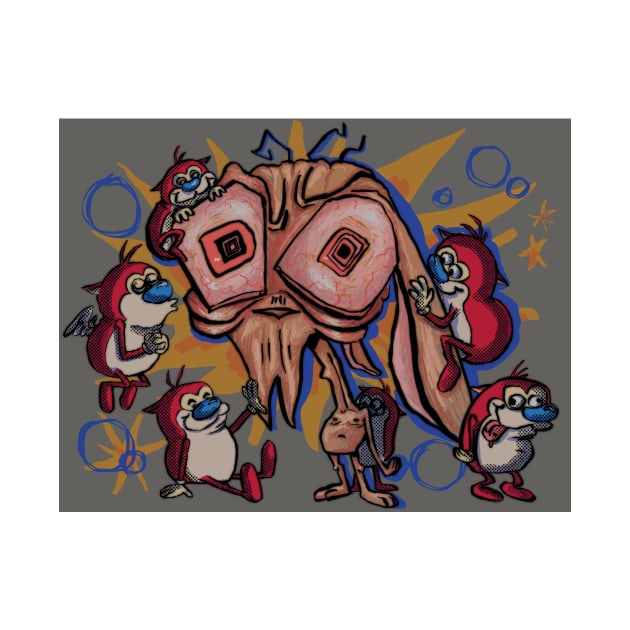 Ren & Stimpy by Kaerepi