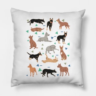 Australian Kelpie Pattern Pillow