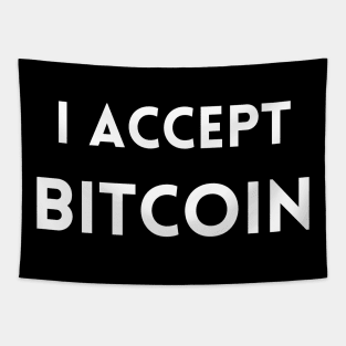 I Accept Bitcoin Tapestry