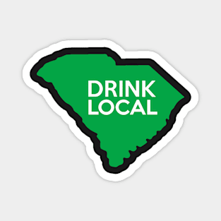 South Carolina Drink Local SC Green Magnet