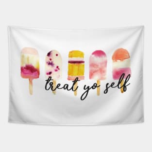 Treat Yo Self Pink Popsicles Tapestry