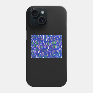 Bubbles and Blues Abstract Print Phone Case