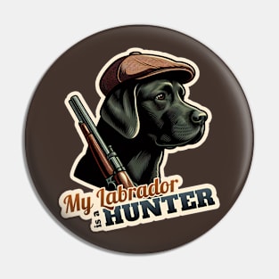 Hunter Labrador Retriever Pin