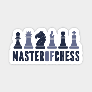 Master of Chess Game Strategy Queen King Checkmate Magnet