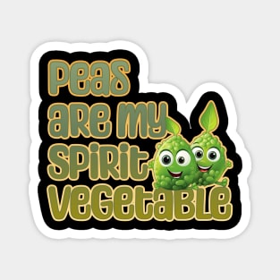 Peas are my Spirit Vegetable Magnet