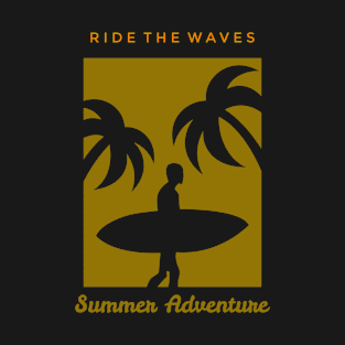 Ride the Waves Summer Beach T-Shirt