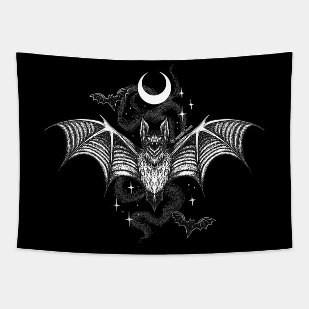Vampire Bat Tapestry by Mystic Heart