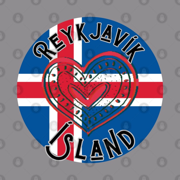 Reykjavik T-Shirt, Iceland T-Shirt, Island T-Shirt by SailorsDelight