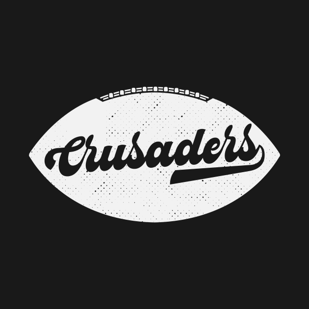 Retro Crusaders Football by SLAG_Creative