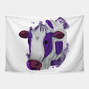 Purple cow Tapestry