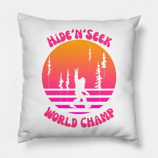 Bigfoot Hide and Seek World Champ Pillow