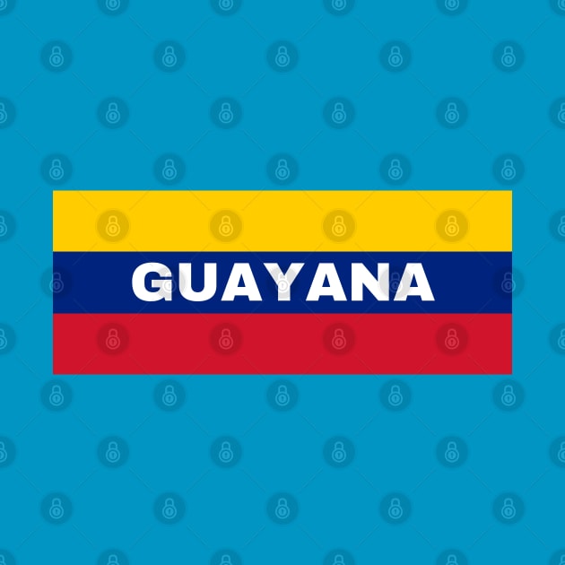 Guayana City in Venezuelan Flag Colors by aybe7elf