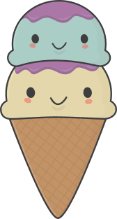 Cute Ice Cream Cone T-Shirt Magnet
