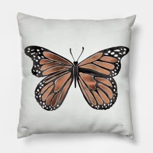 Rose Gold Butterfly Pillow