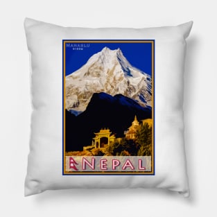 Manaslu in Nepal Pillow