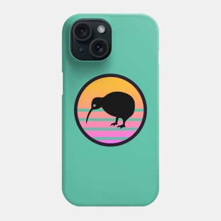 Kiwi Bird Retro Sun Phone Case