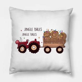 Jingle Bales Jingle Bales Jingle All The Hay Pillow
