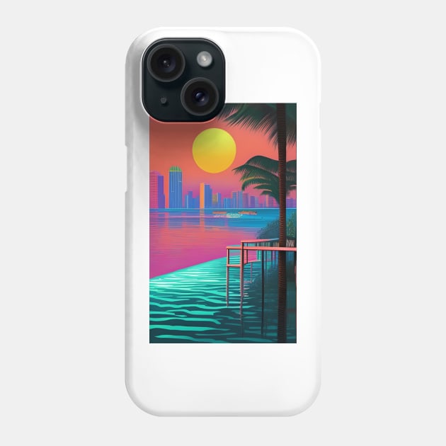 Miami Beach Popart Phone Case by ShopSunday