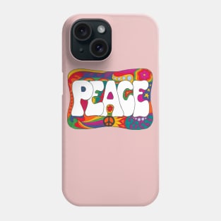 Psychedelic Peace and Love Phone Case