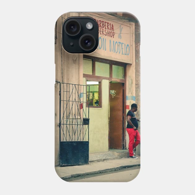 Cuba Barber Shop Phone Case by opticpixil