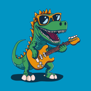 Dino Groove: Electric Guitar Jam T-Shirt