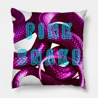 Pink Snake Pillow