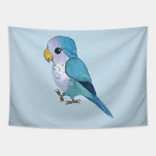 Very cute blue parrot Tapestry