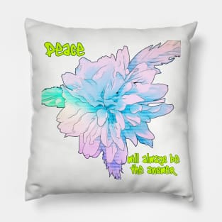 Peace Flower Pillow